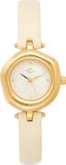 Ettika Open Circle Leather Strap Watch, 30mm