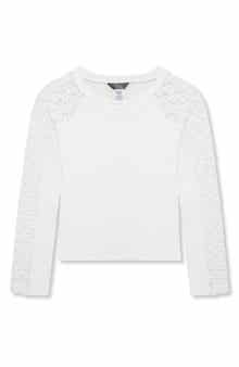 Truce Kids' Lace Sleeve T-Shirt