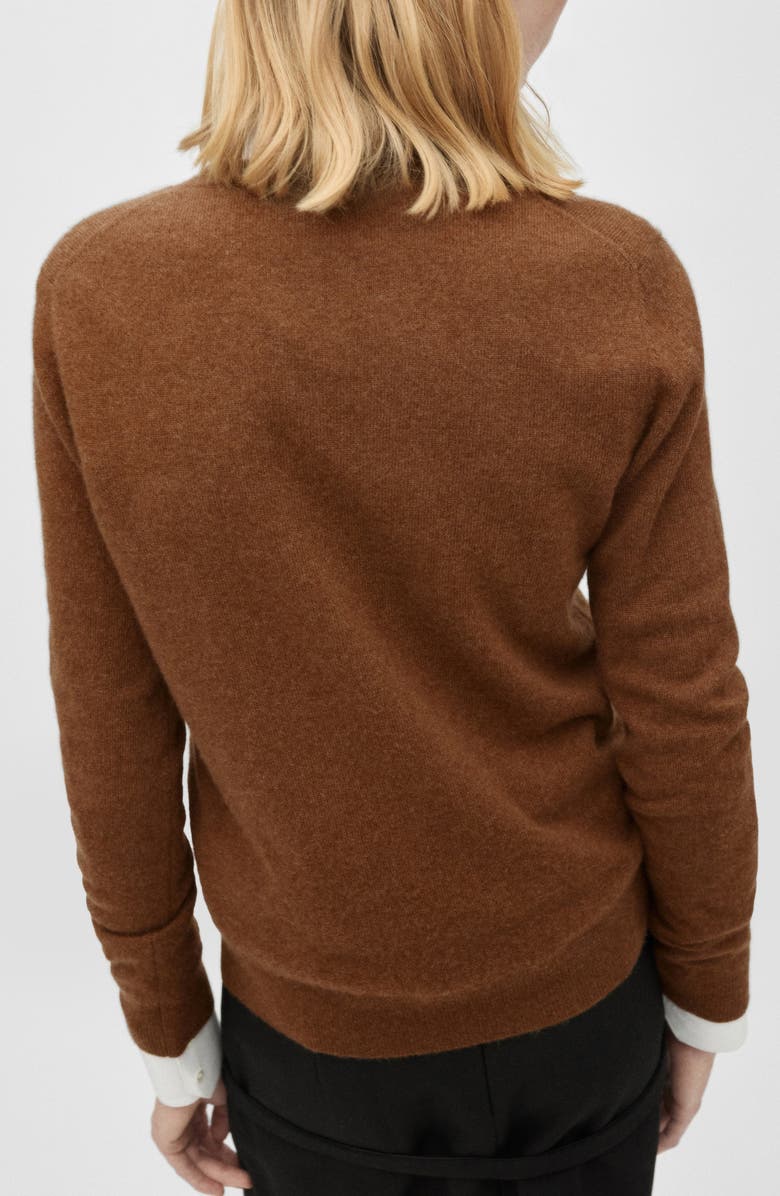 MANGO Cashmere Sweater, Alternate, color, Tobacco Brown
