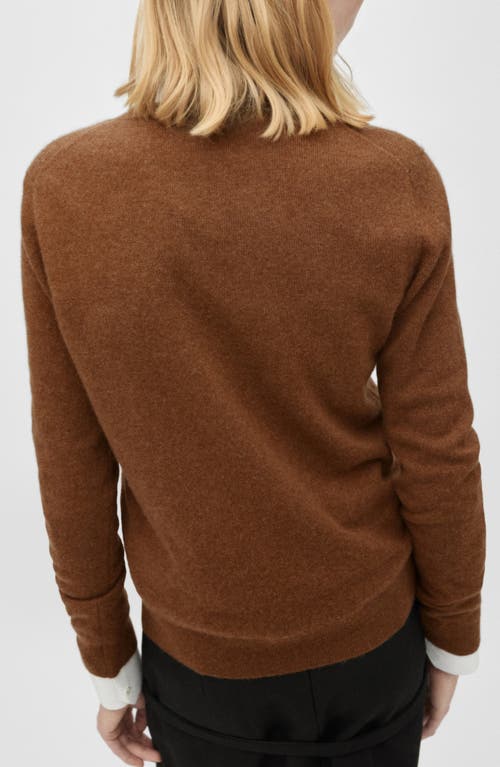 Mango Cashmere Sweater In Tobacco Brown