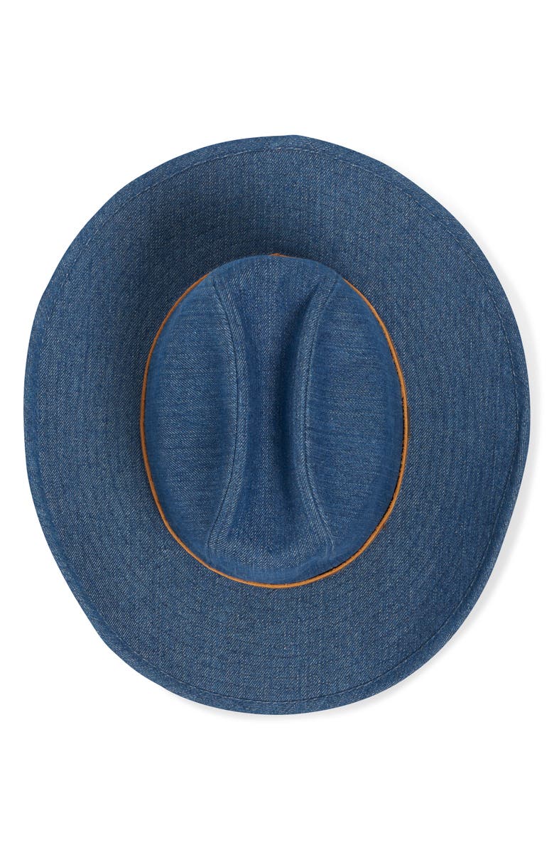 Brixton Range Straw Cowboy Hat, Alternate, color, Denim