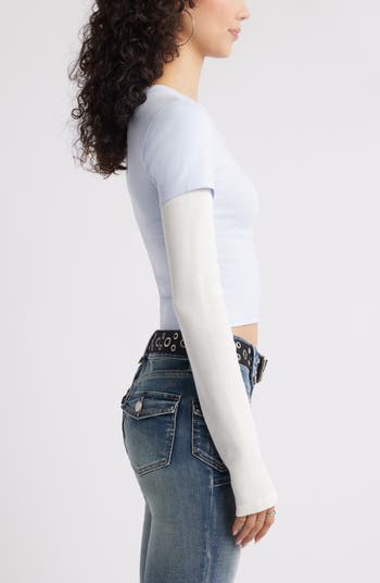 Layered Look Long Sleeve T-Shirt