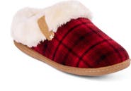 Minnetonka Camp Collar Faux Fur Scuff Slipper