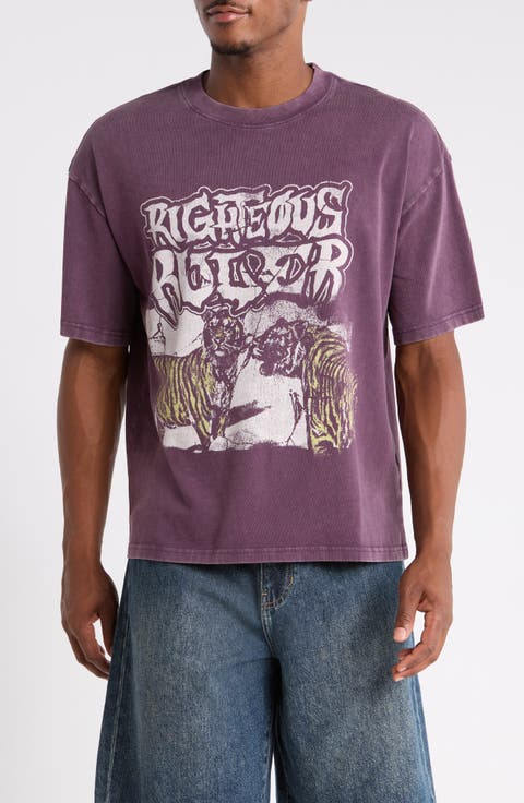 Righteous Ruler Cotton Graphic T-Shirt