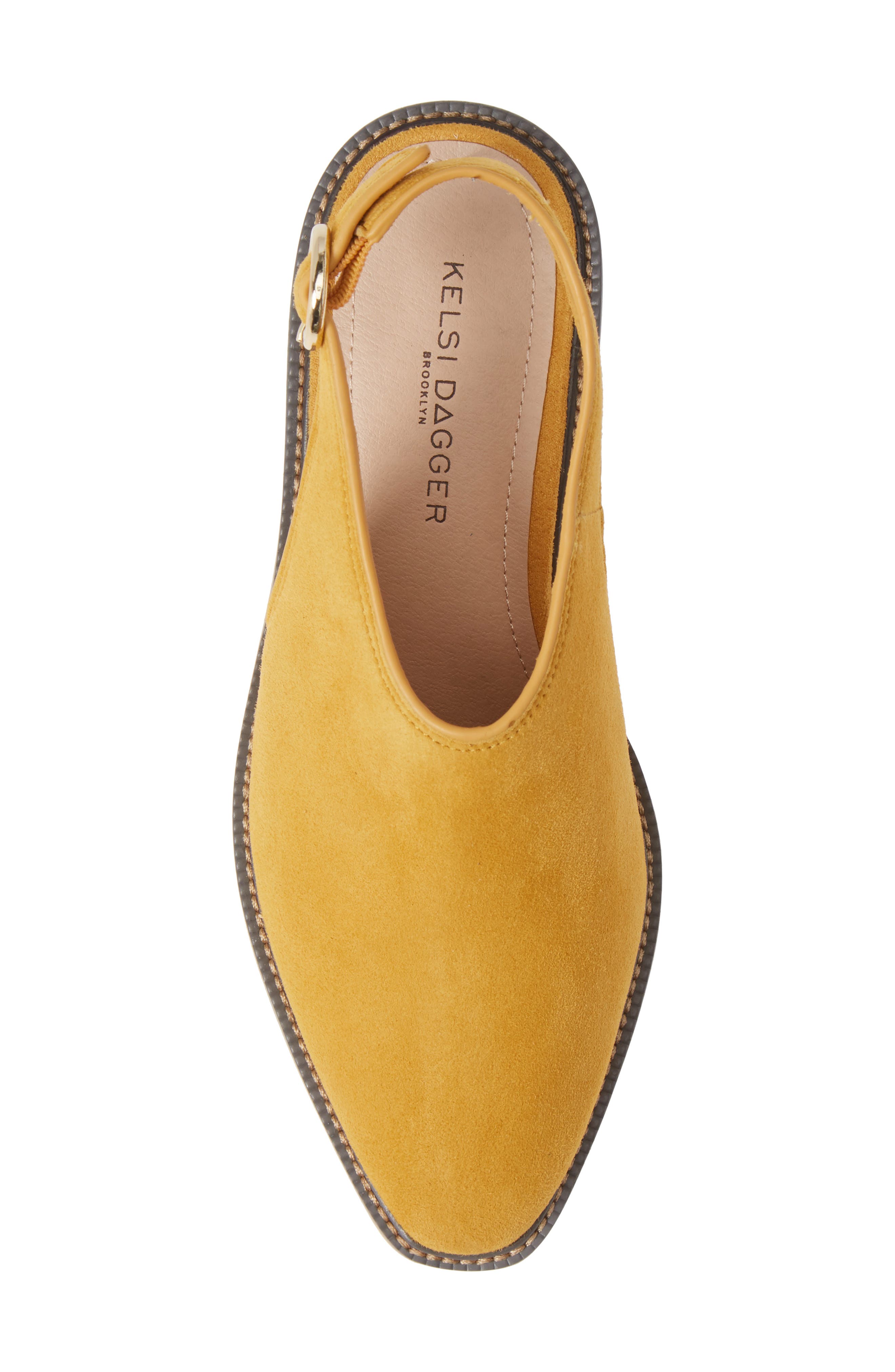 Castle Slingback, Alternate, color, MUSTARD LEATHER