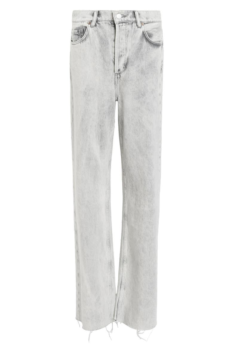 Wendel Raw Hem Ankle Straight Leg Jeans, Alternate, color, ANTHRACITE GREY