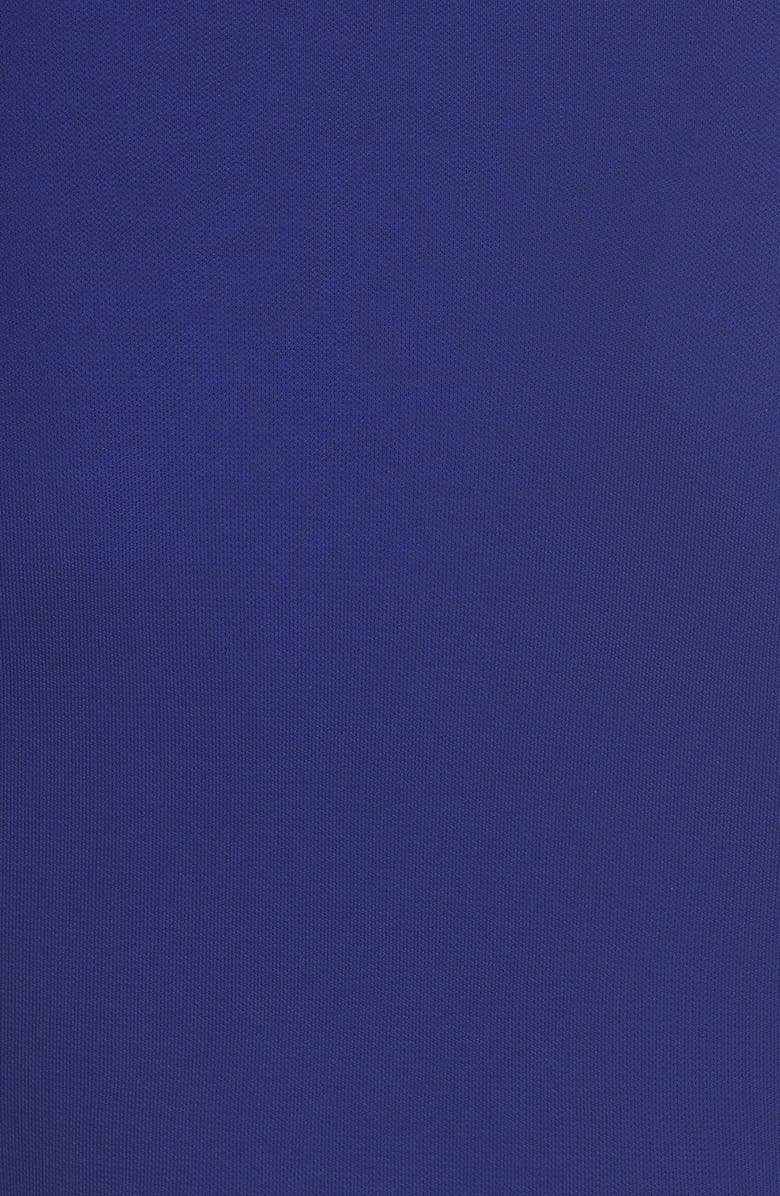 Galvan Slit Hem Ruched Jersey Maxi Dress, Alternate, color,