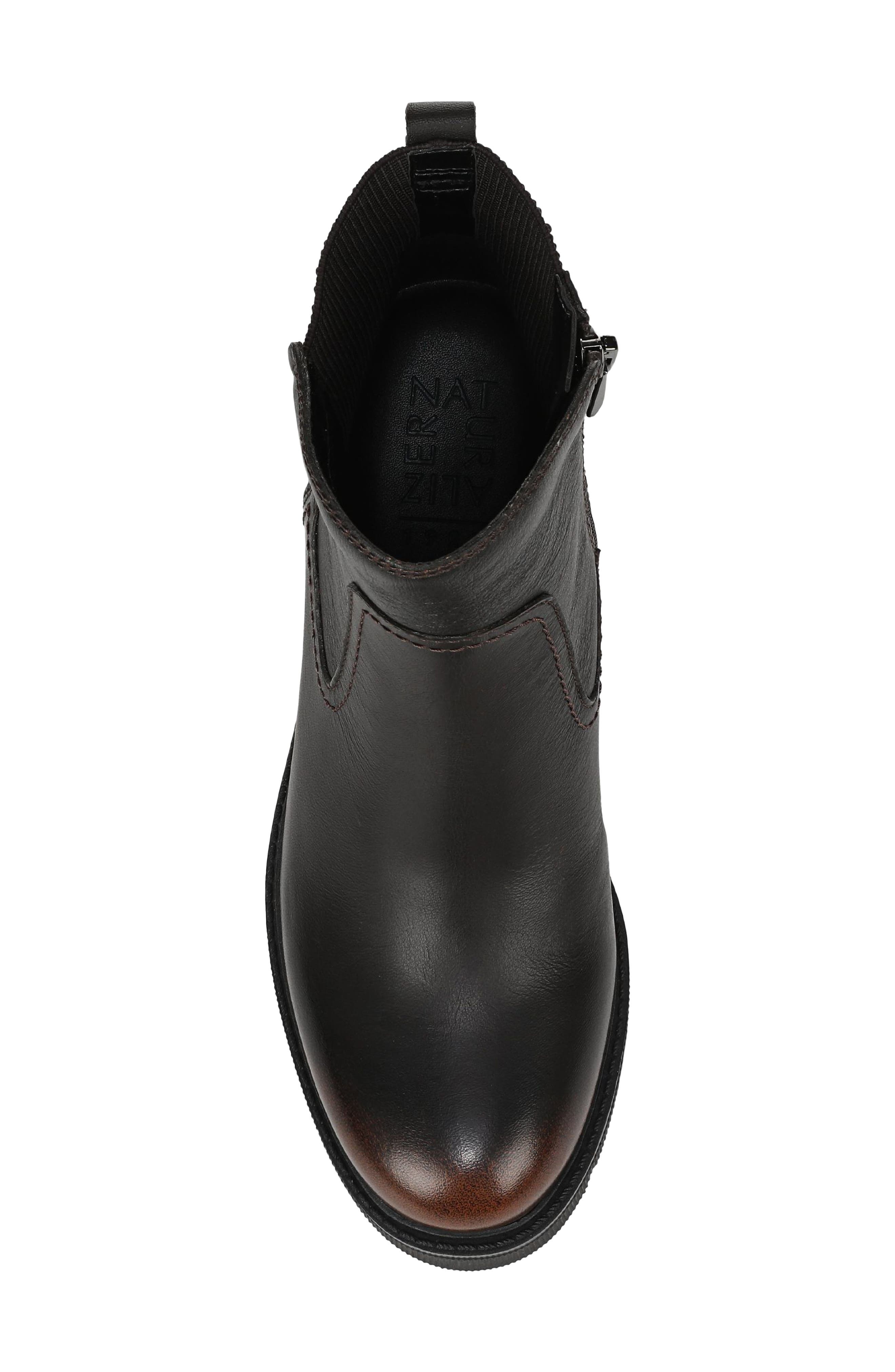 Juni Leather Chelsea Boot, Alternate, color, BLACK BROWN WR LEATH