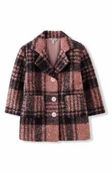 Kids' Nicole Oversized Plaid Coat