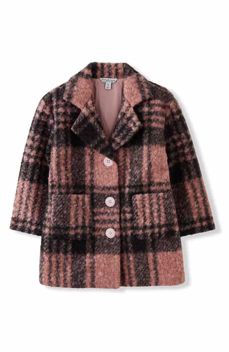 Kids' Nicole Oversized Plaid Coat