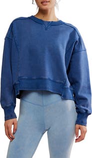 Free People FP Movement Intercept Cotton Blend Sweatshirt