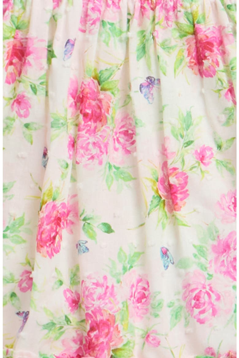Kids' Daphne Floral Ruffle Trim Dress, Alternate, color, PINK