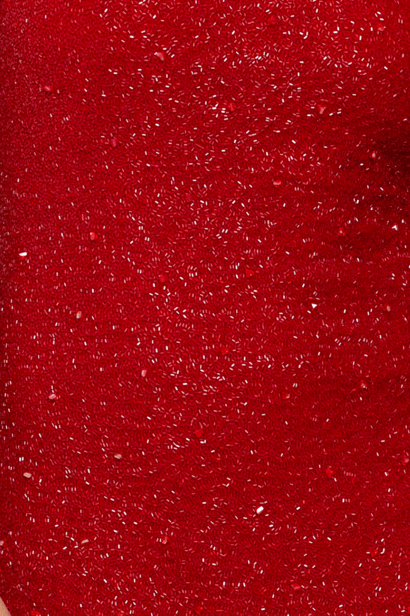 Self-Adore Ruby Hand Beaded Embellished Mini Dress (Women) | Nordstrom