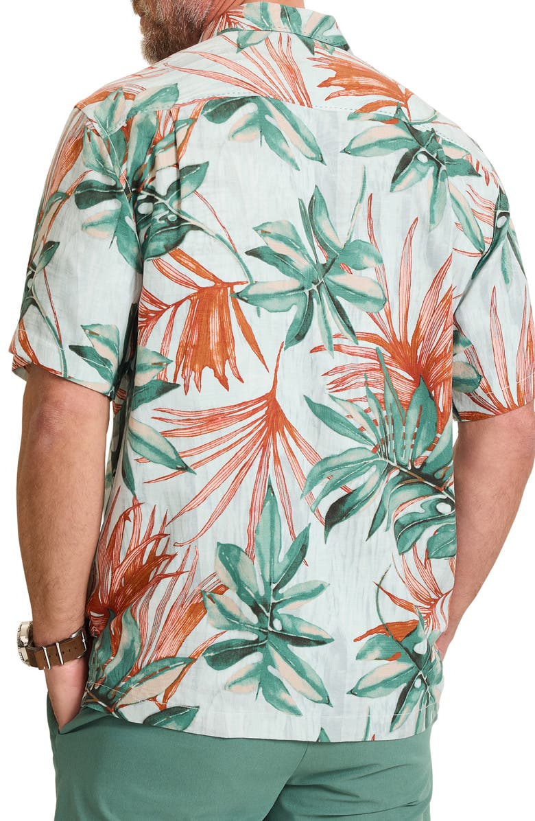 Tommy Bahama Tidal Fronds Silk Camp Shirt, Alternate, color, Pale Opal