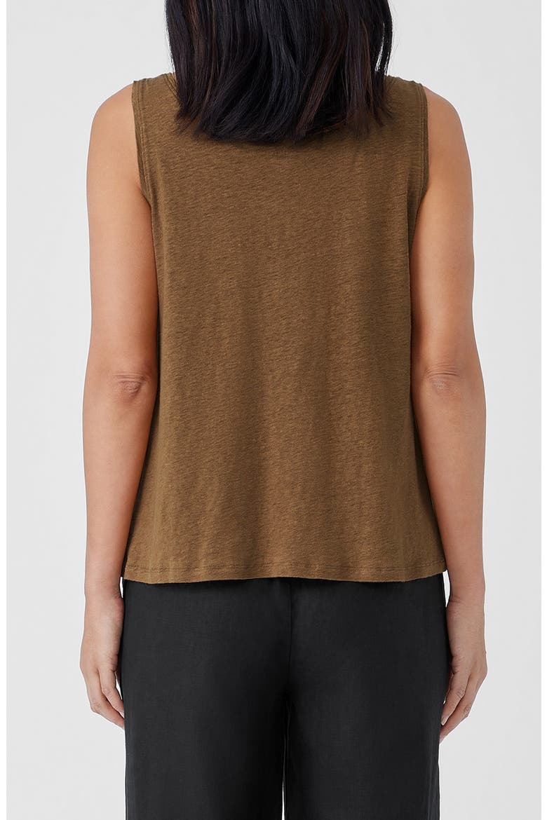 Organic Linen Tank, Alternate, color, BRONZE