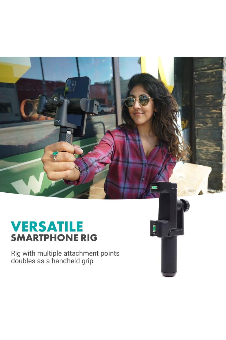 P-3 Rotating Smartphone Tripod Mount with Vertical and Horizonal Positions, Alternate, color, Black