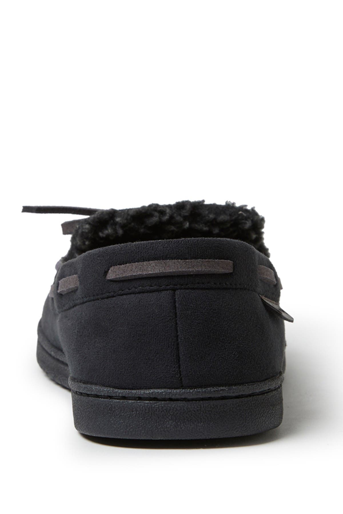 DEARFOAMS Microsuede Berber Lined Moccasin, Alternate, color, 