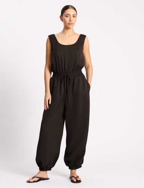 Tencel Balloon Leg Jumpsuit