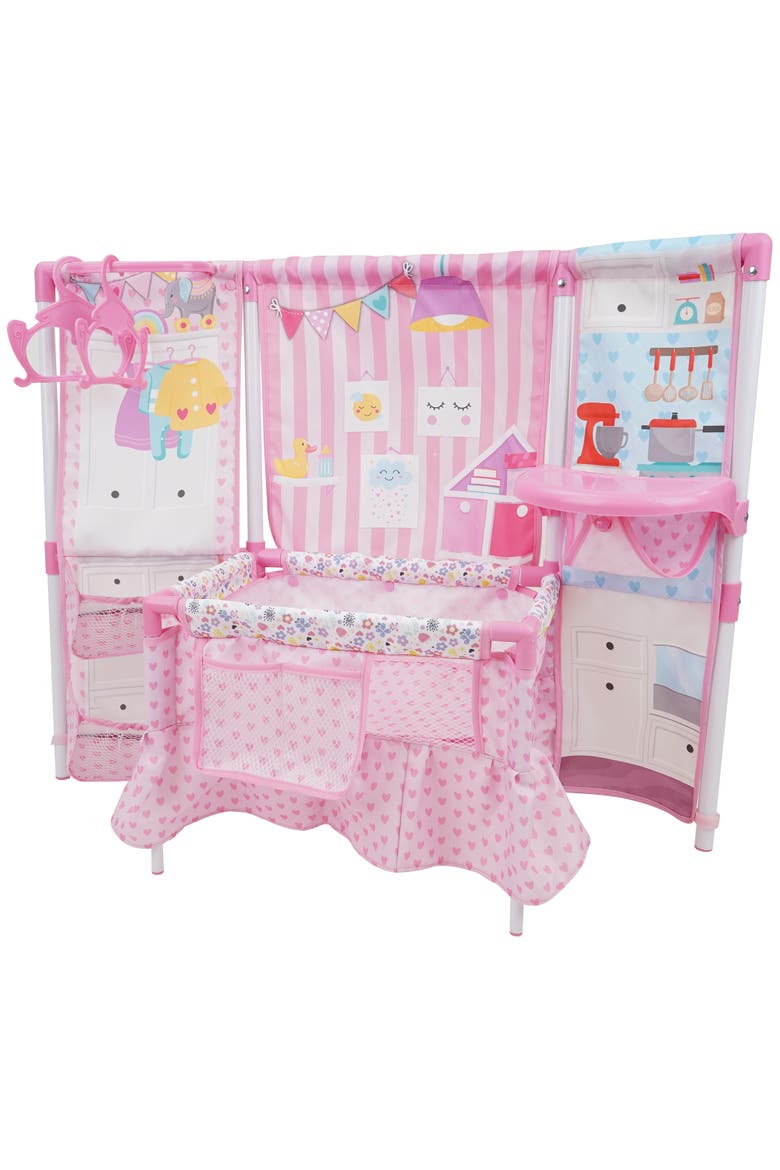 Doll Furniture Set W/ 14" Baby Doll, Alternate, color, Multicolored