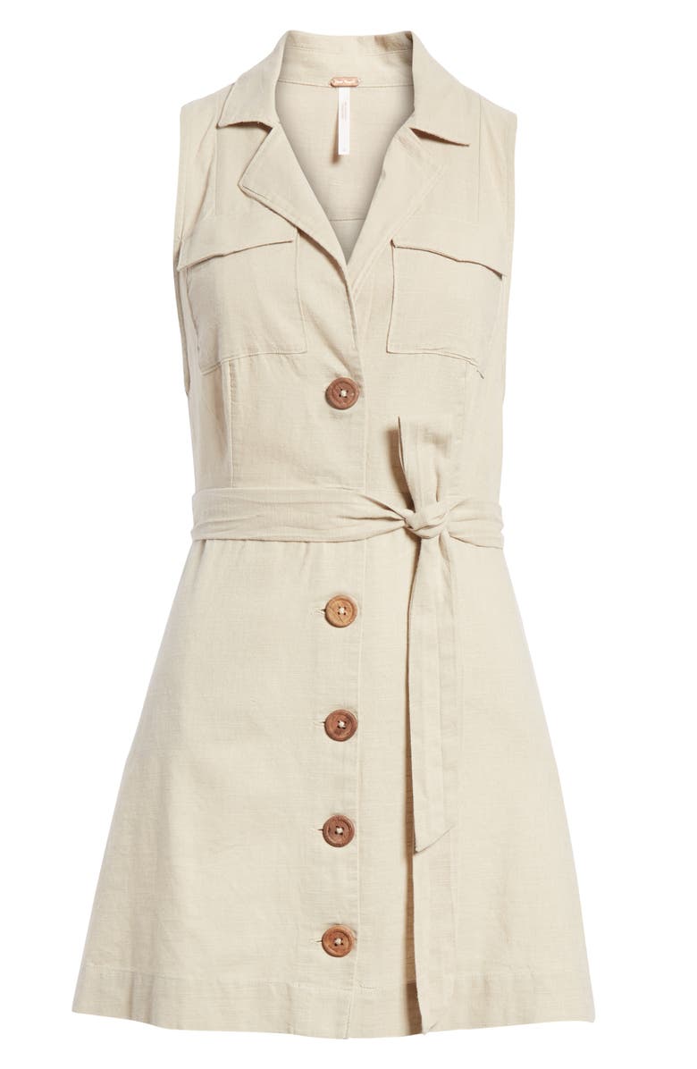 Free People Hepburn Safari Shirtdress, Alternate, color, 