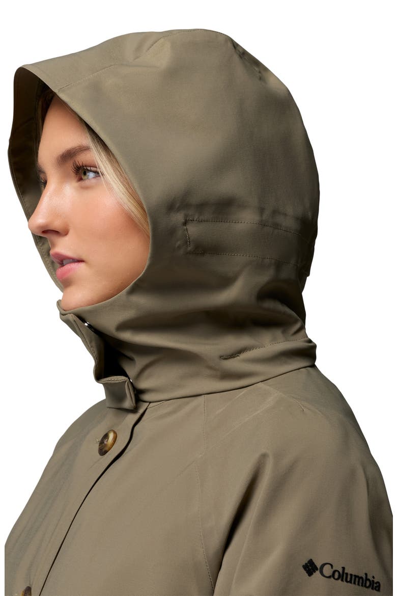 AmazeTrench™ Rain Jacket, Alternate, color, STONE GREEN
