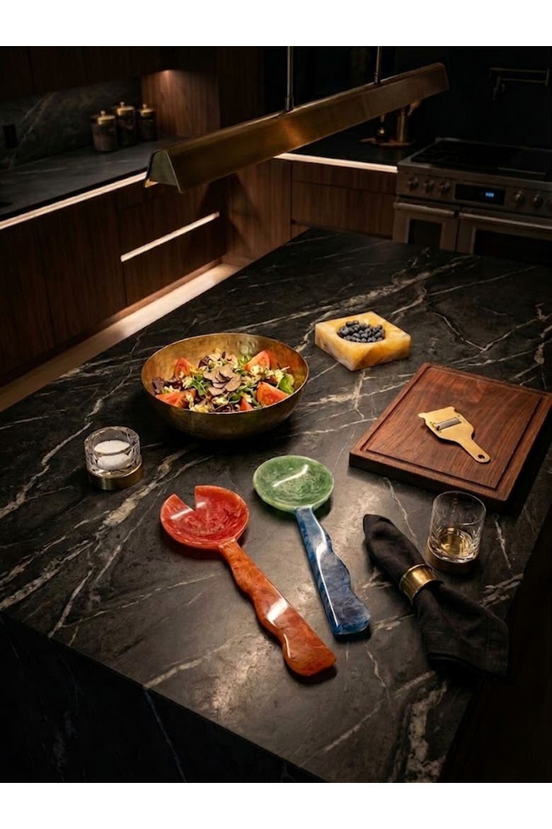 Hawaii Salad Servers, Alternate, color, Multicolored