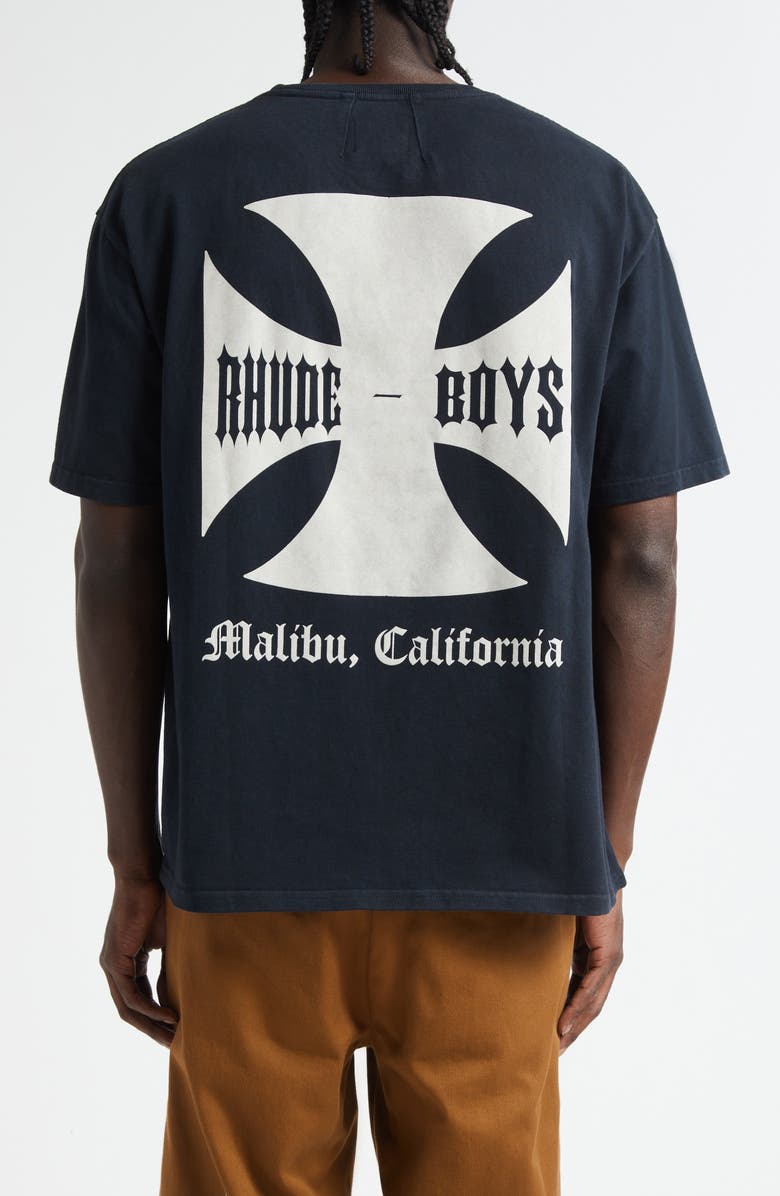 Rhude Regular Fit Rhude Boys Graphic T-Shirt, Alternate, color, 