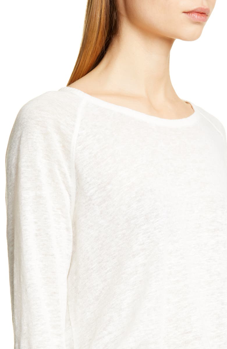 rag & bone Gage High/Low Linen Top, Alternate, color, 