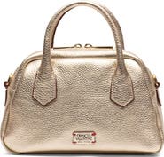 Frances Valentine Mini Metallic Leather Bowler Bag