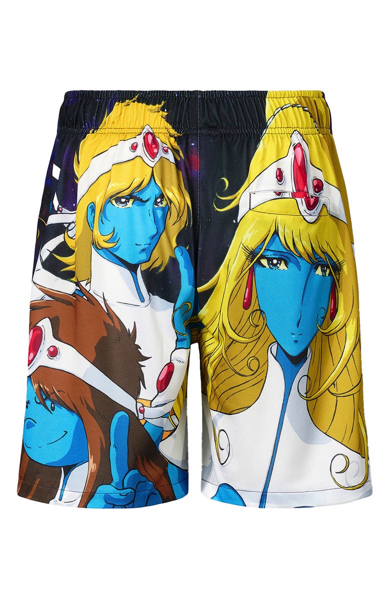 PLEASURES x Daft Punk Interstella Satin Shorts, Alternate, color, Multi