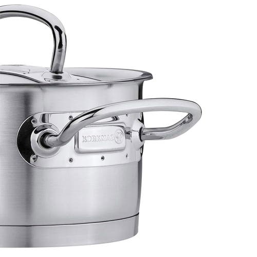 Korkmaz Proline Professional Series 2 Liter Stainless Steel Casserole With Lid In Silver