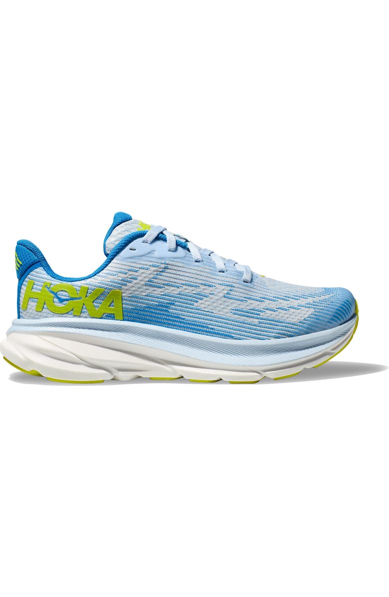 HOKA Kids' Clifton Youth Running Shoe, Alternate, color, Ice Water / Evening Primrose