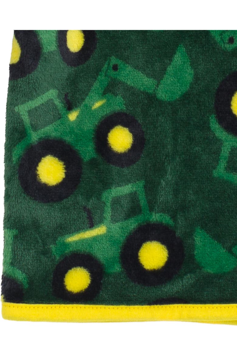 Fleece Quarter-Zip Sweatshirt, Alternate, color, Dark Green Yellow