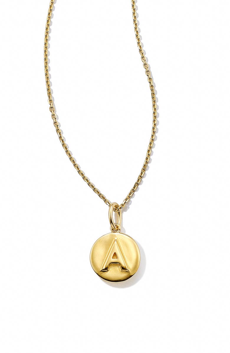 Kendra Scott Initial Pendant Necklace, Main, color,