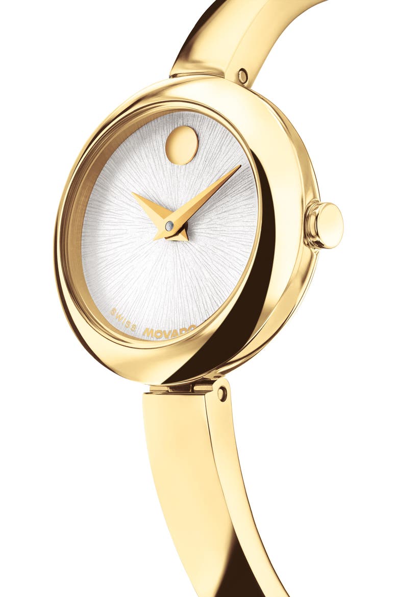 Museum Round Bangle Watch, 21.50mm X 7.45mm, Alternate, color, GOLD