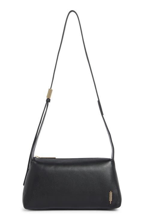 Dalia Pebbled Leather Crossbody Bag