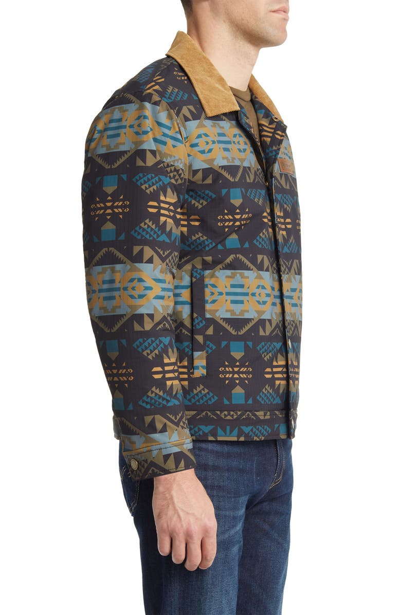 Pendleton Pedro Stadium Trucker Jacket with Faux Shearling Lining, Alternate, color,