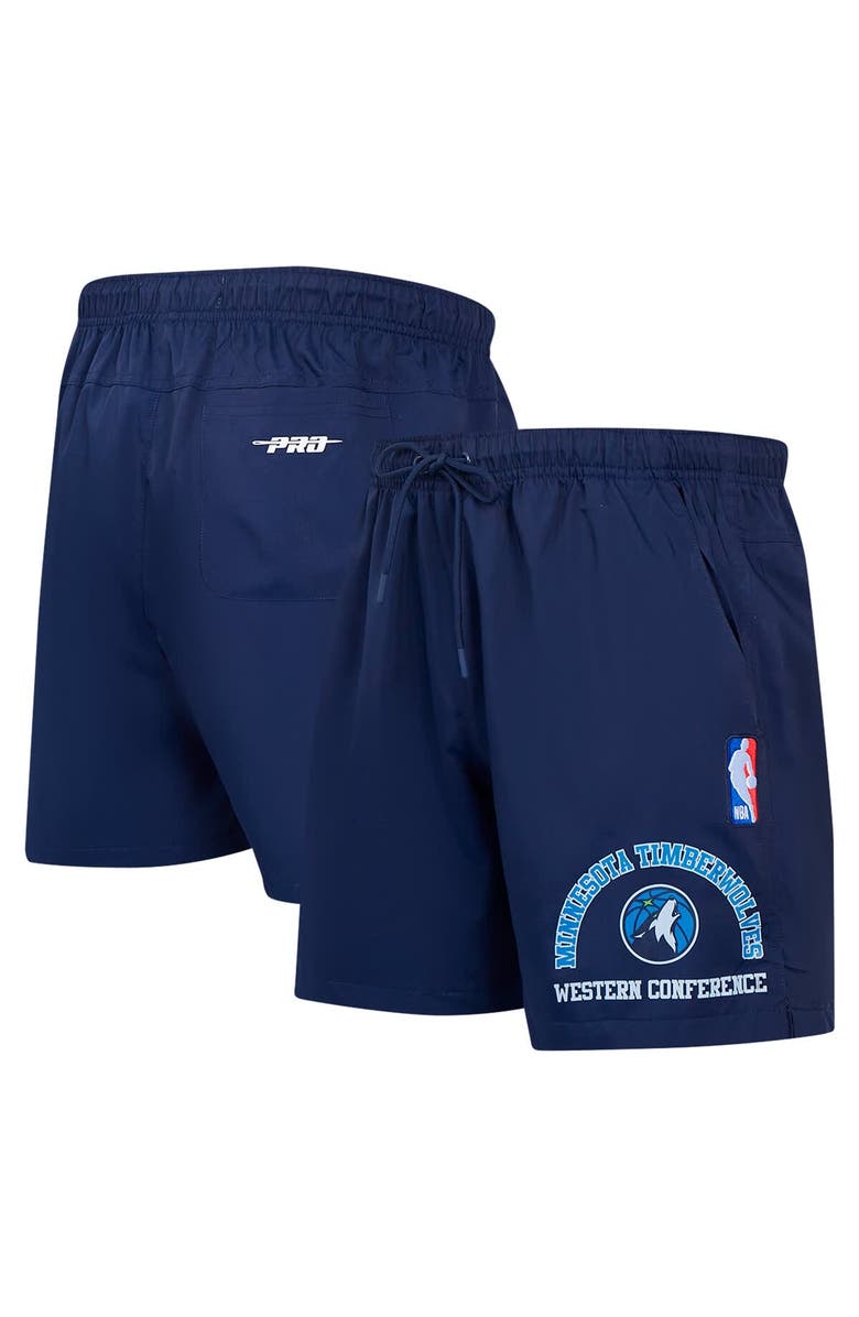 PRO STANDARD Men's Pro Standard Navy Minnesota Timberwolves Area Code Shorts, Alternate, color, Navy
