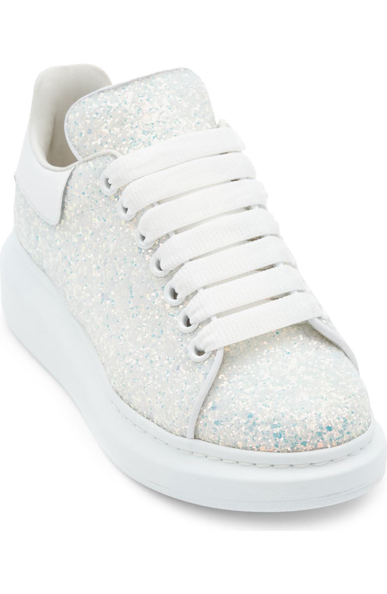 McQueen Alexander McQueen Oversize Glitter Sneaker, Alternate, color,