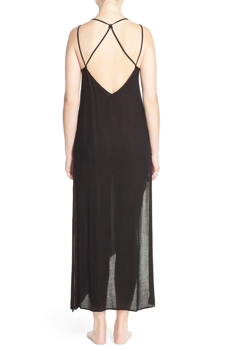 Free People Cross Back Nightgown, Alternate, color, 