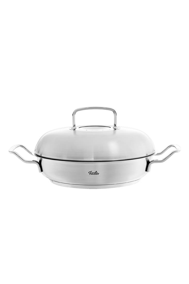 Original-Profi Collection Stainless Steel Serving Pan with High Dome Metal Lid, Alternate, color, Stainless Steel