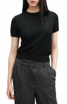 AllSaints Bern Short Sleeve Wool Sweater