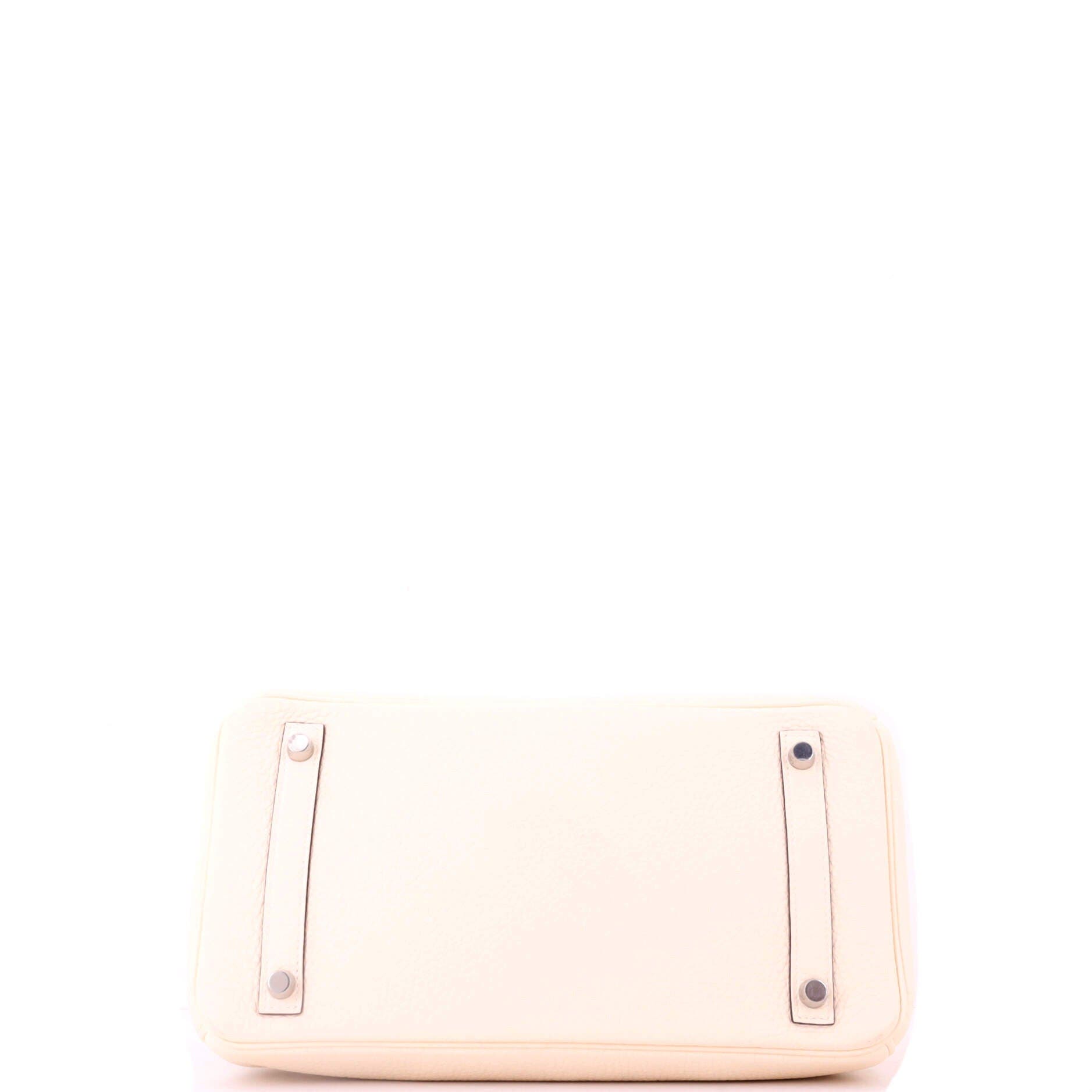 Pre-Owned Hermes Birkin Handbag Light Clemence with Palladium Hardware 30, Alternate, color, Nata