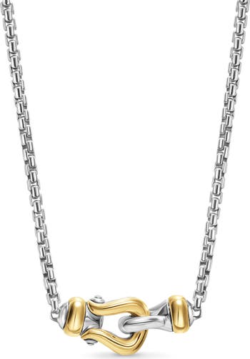 Cable Flex Bracelet in Sterling Silver with 14K Yellow Gold, 4mm