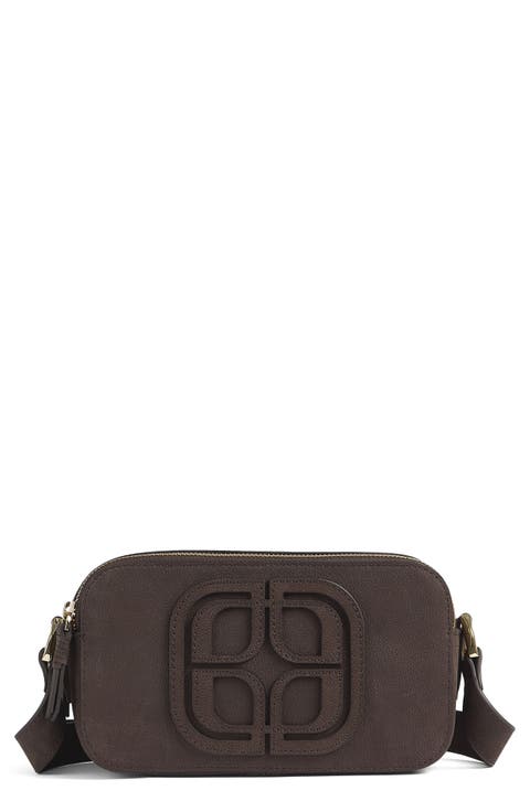 Perry Logo Leather Camera Bag