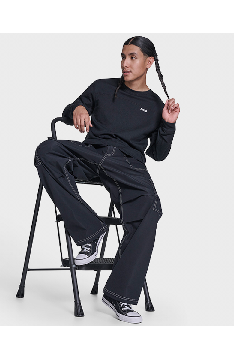 Converse Cons Long Sleeve Tee, Alternate, color, Converse Black