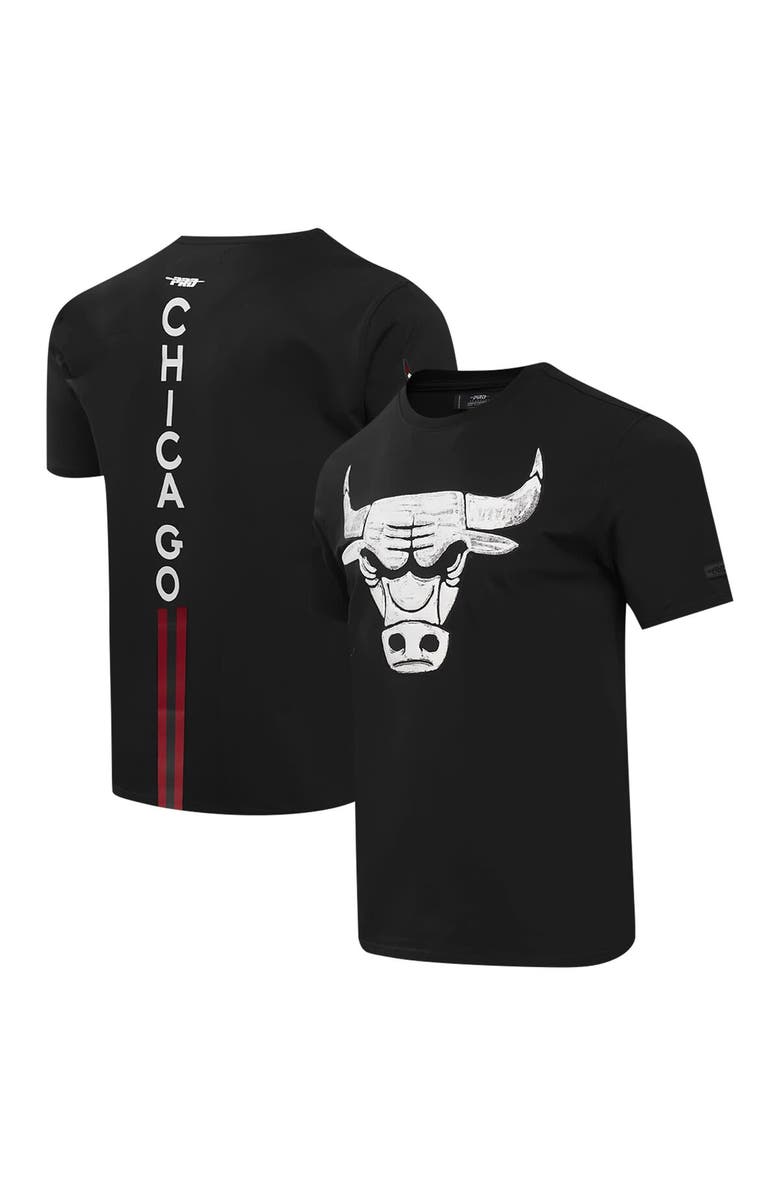 PRO STANDARD Men's Pro Standard Black Chicago Bulls T-Shirt, Main, color, 