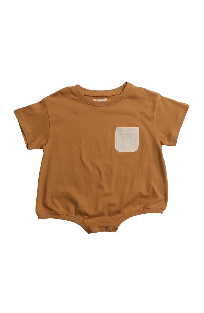 Winnie + Crew Cory Pocket Romper, Main, color, Apple Cinnamon
