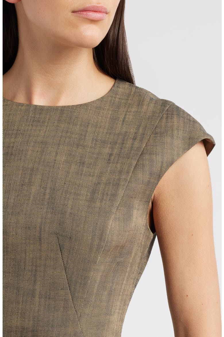 Dironah Sheath Dress, Alternate, color, TEAK SHARKSKIN