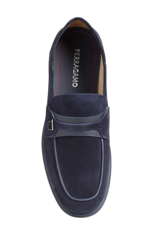 Ferragamo Drame Loafer In Navy